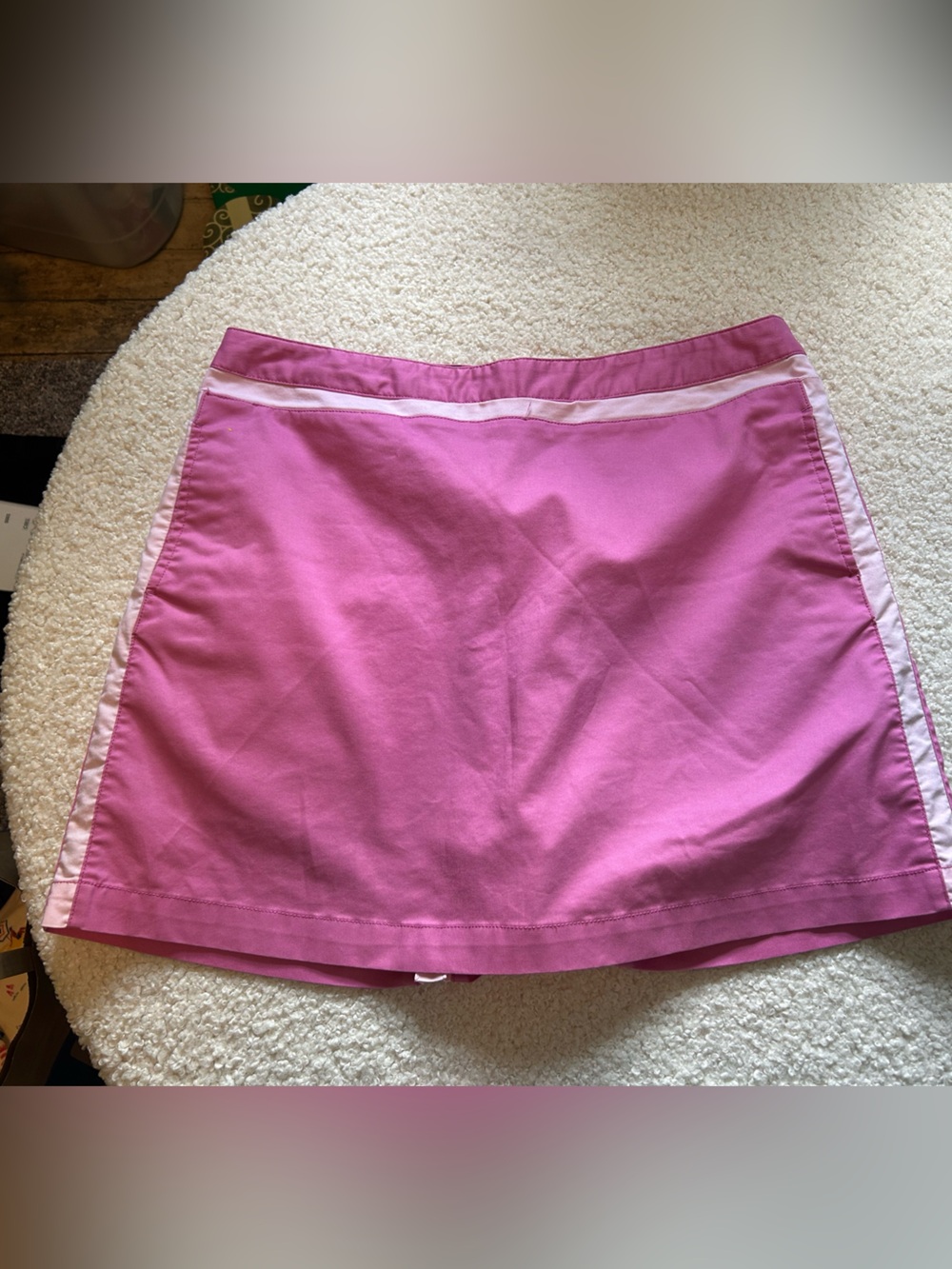 adidas Pink Skort with White Trim